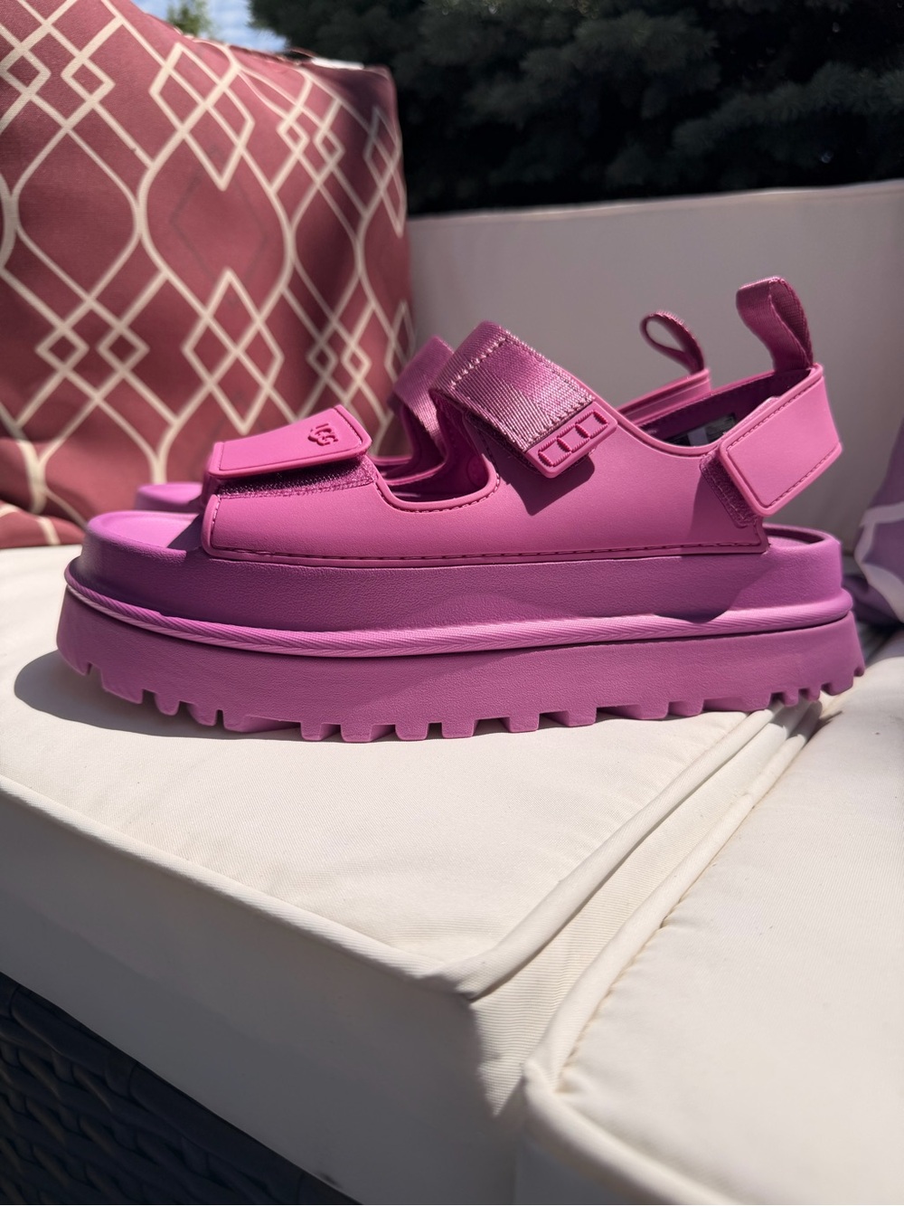 New Ugg GoldenGlow Platform Sandals